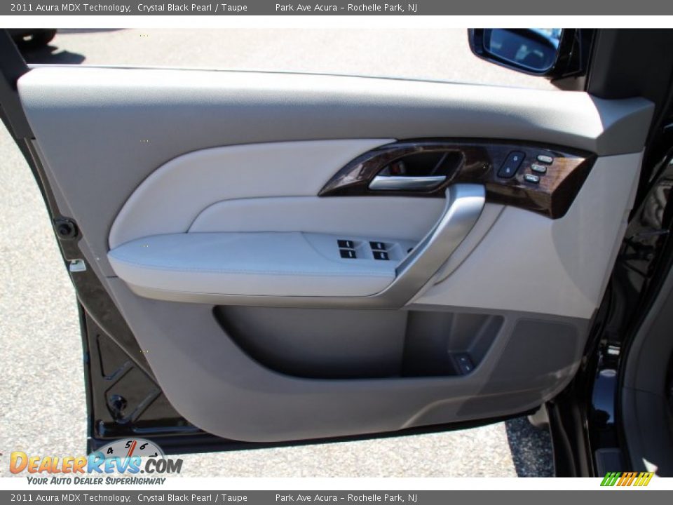 2011 Acura MDX Technology Crystal Black Pearl / Taupe Photo #9