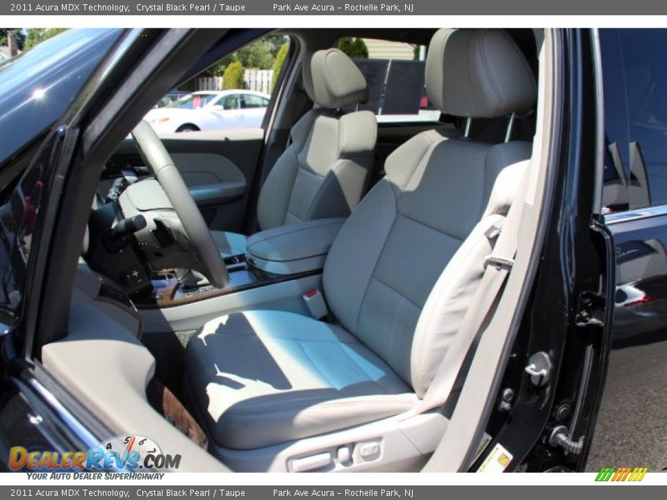 2011 Acura MDX Technology Crystal Black Pearl / Taupe Photo #13
