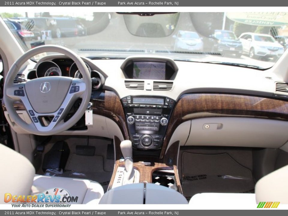 2011 Acura MDX Technology Crystal Black Pearl / Taupe Photo #15
