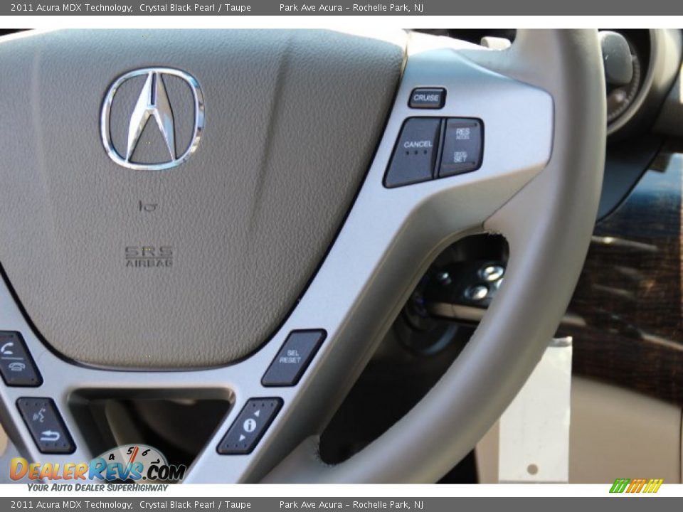 2011 Acura MDX Technology Crystal Black Pearl / Taupe Photo #20