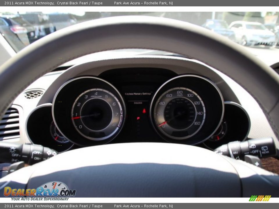 2011 Acura MDX Technology Crystal Black Pearl / Taupe Photo #21