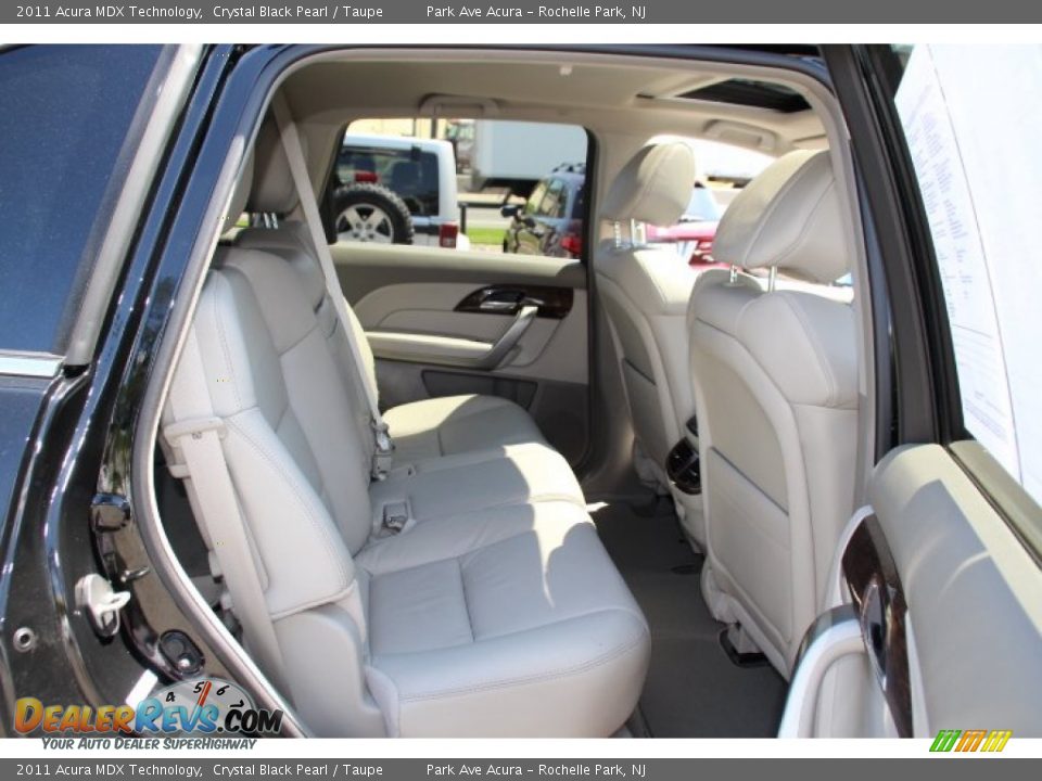 2011 Acura MDX Technology Crystal Black Pearl / Taupe Photo #25