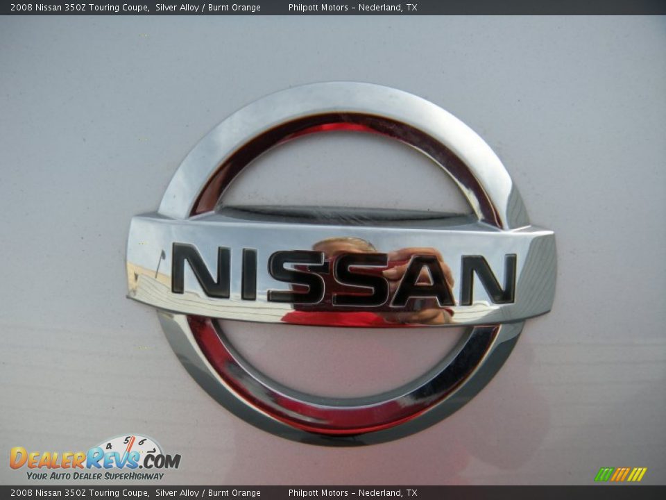 2008 Nissan 350Z Touring Coupe Silver Alloy / Burnt Orange Photo #24