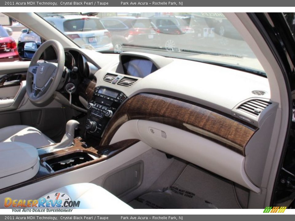 2011 Acura MDX Technology Crystal Black Pearl / Taupe Photo #27
