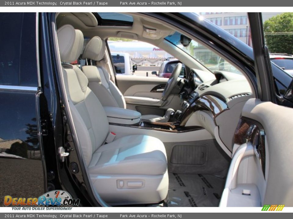 2011 Acura MDX Technology Crystal Black Pearl / Taupe Photo #28