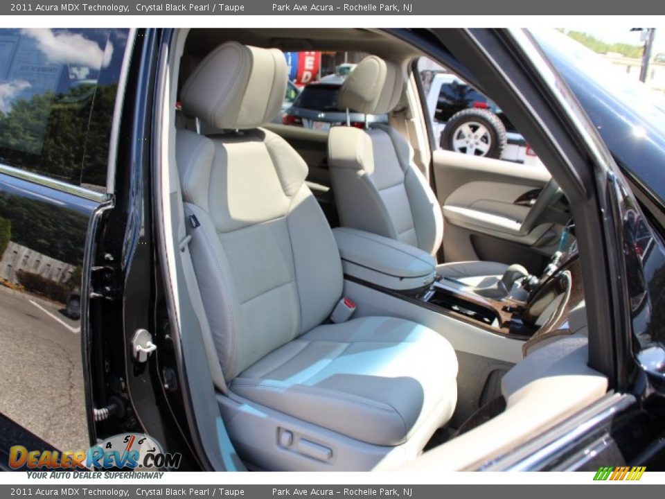 2011 Acura MDX Technology Crystal Black Pearl / Taupe Photo #29