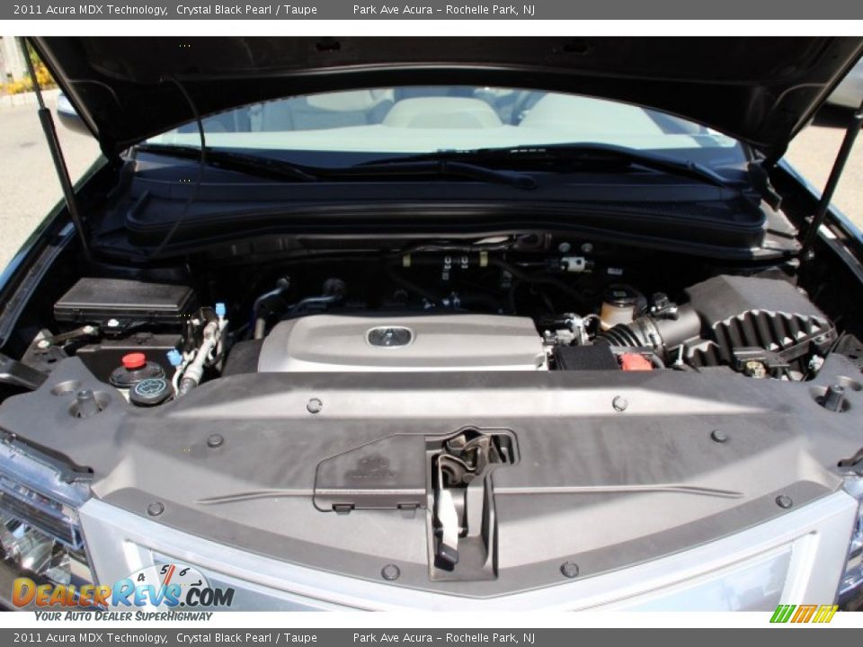 2011 Acura MDX Technology Crystal Black Pearl / Taupe Photo #30