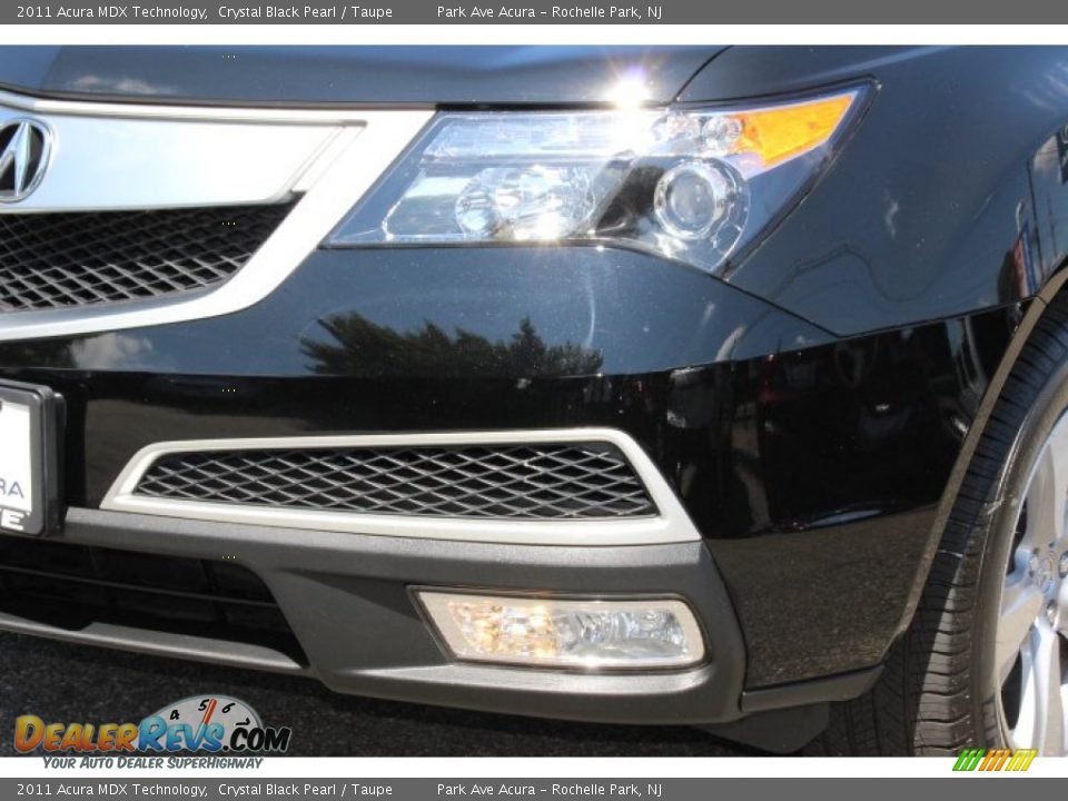 2011 Acura MDX Technology Crystal Black Pearl / Taupe Photo #31