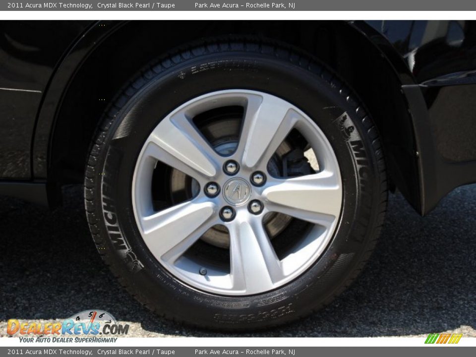 2011 Acura MDX Technology Crystal Black Pearl / Taupe Photo #32