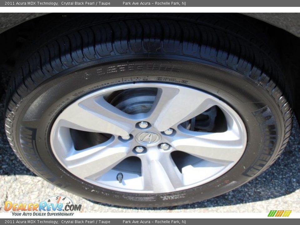 2011 Acura MDX Technology Crystal Black Pearl / Taupe Photo #33
