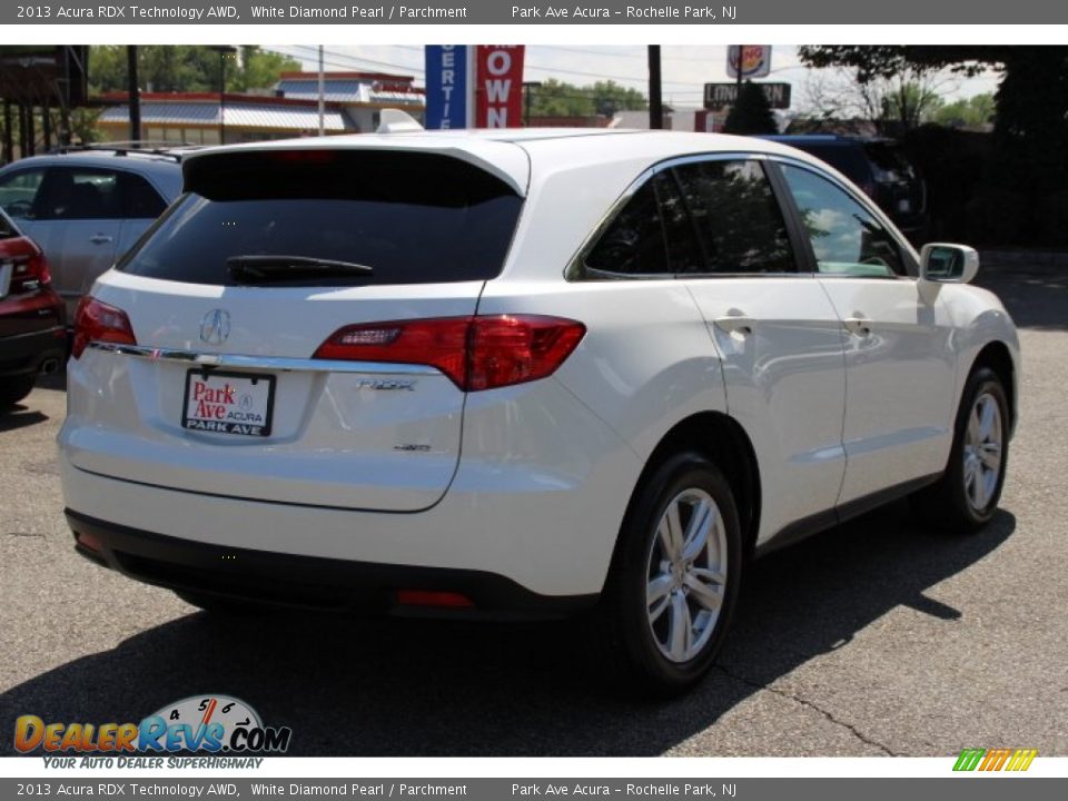 2013 Acura RDX Technology AWD White Diamond Pearl / Parchment Photo #3