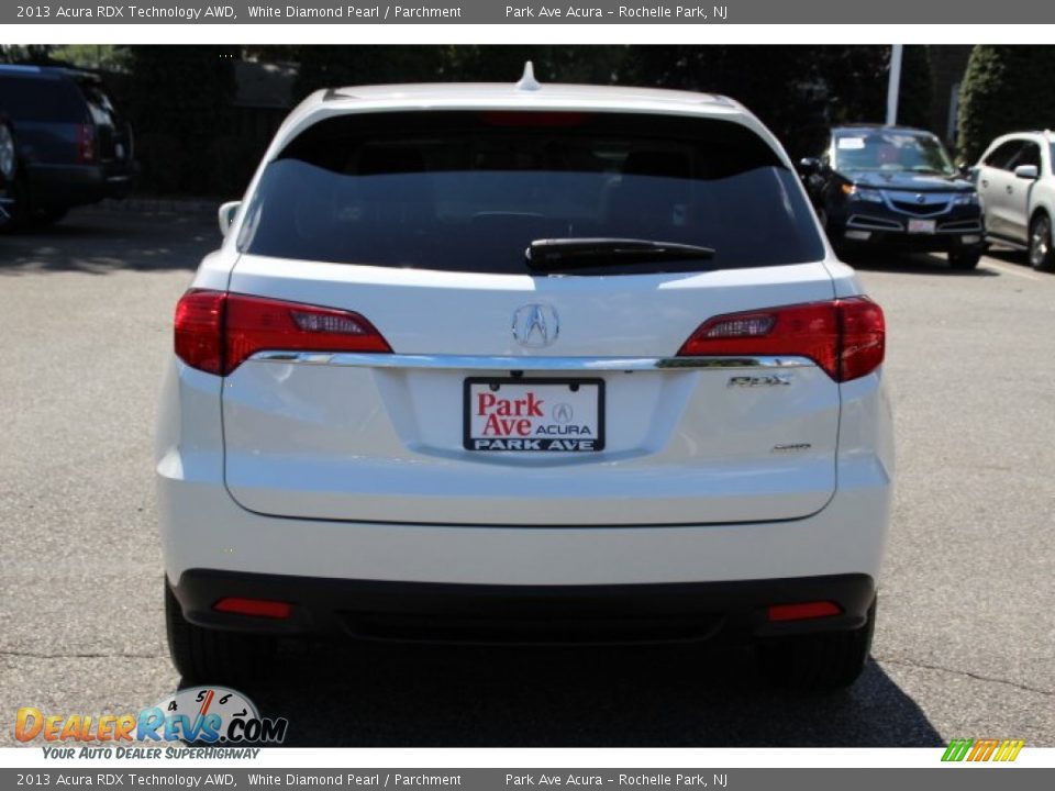 2013 Acura RDX Technology AWD White Diamond Pearl / Parchment Photo #4
