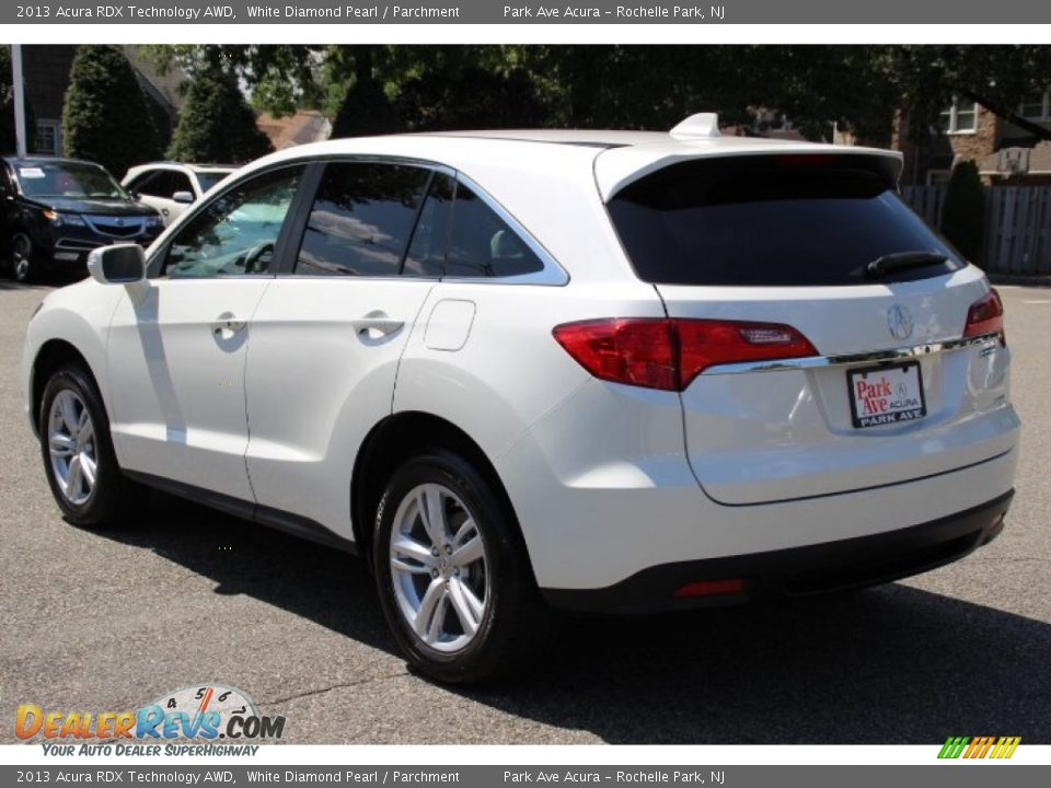 2013 Acura RDX Technology AWD White Diamond Pearl / Parchment Photo #5