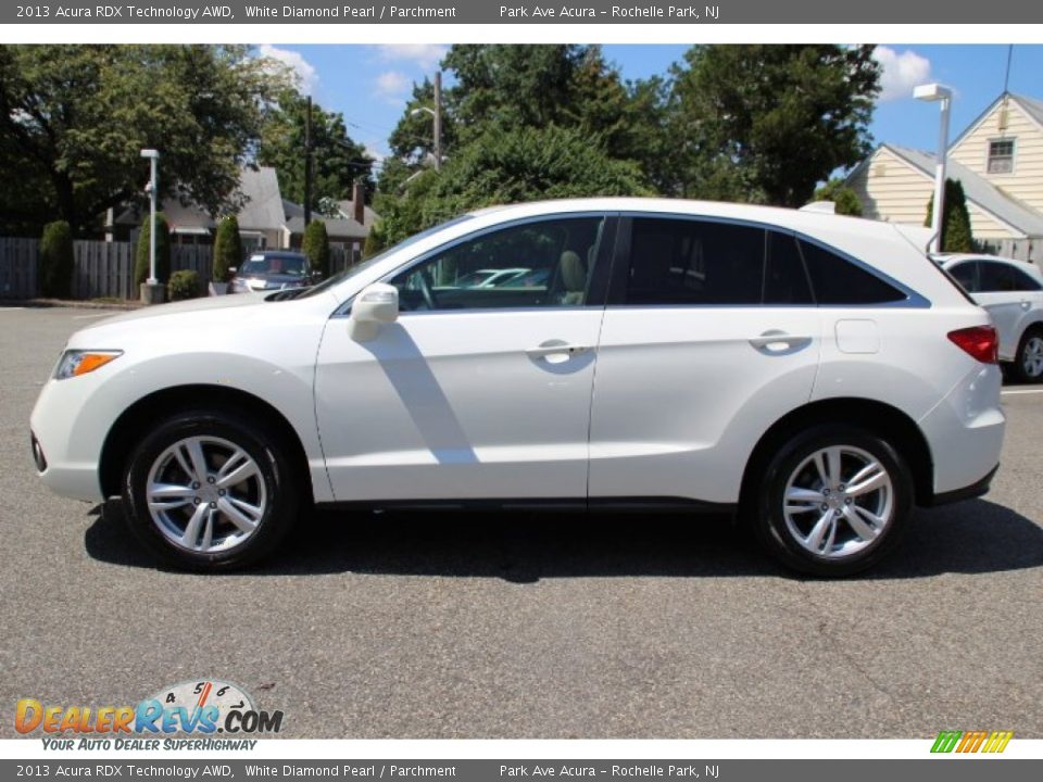2013 Acura RDX Technology AWD White Diamond Pearl / Parchment Photo #6