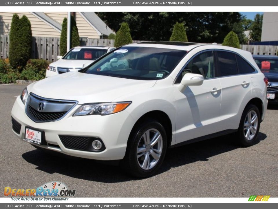 2013 Acura RDX Technology AWD White Diamond Pearl / Parchment Photo #7