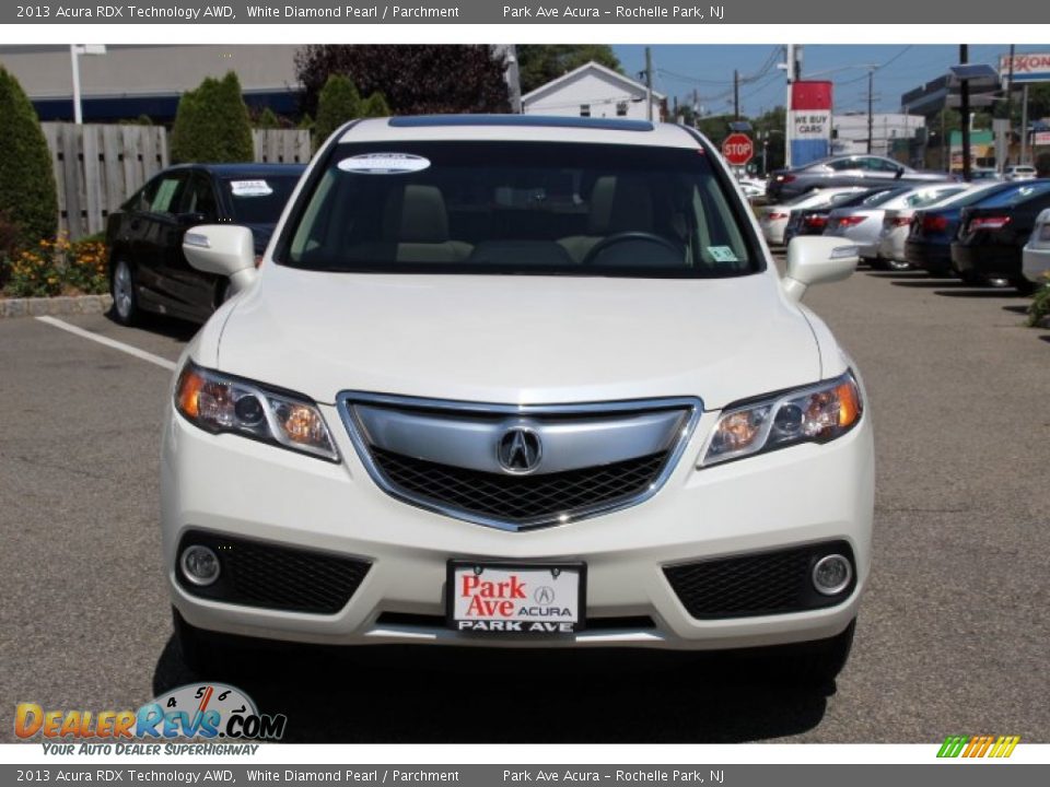 2013 Acura RDX Technology AWD White Diamond Pearl / Parchment Photo #8