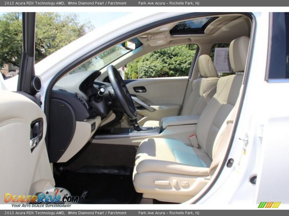 2013 Acura RDX Technology AWD White Diamond Pearl / Parchment Photo #12