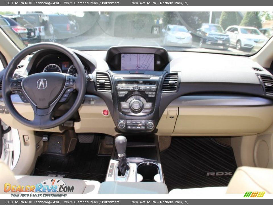 2013 Acura RDX Technology AWD White Diamond Pearl / Parchment Photo #15