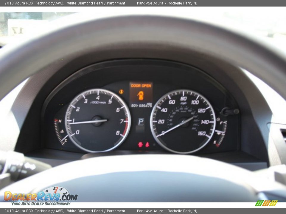 2013 Acura RDX Technology AWD White Diamond Pearl / Parchment Photo #21