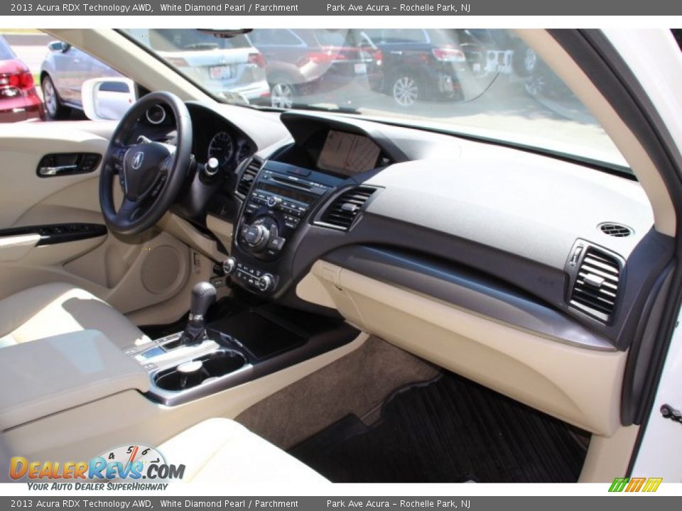 2013 Acura RDX Technology AWD White Diamond Pearl / Parchment Photo #27