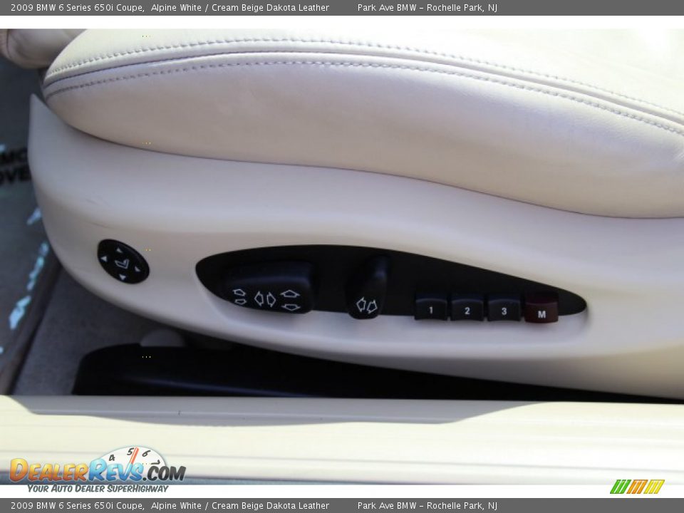 2009 BMW 6 Series 650i Coupe Alpine White / Cream Beige Dakota Leather Photo #13