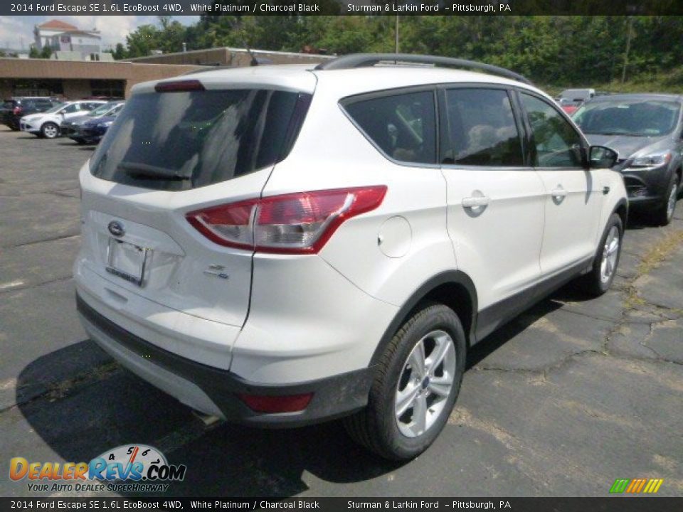 2014 Ford Escape SE 1.6L EcoBoost 4WD White Platinum / Charcoal Black Photo #2