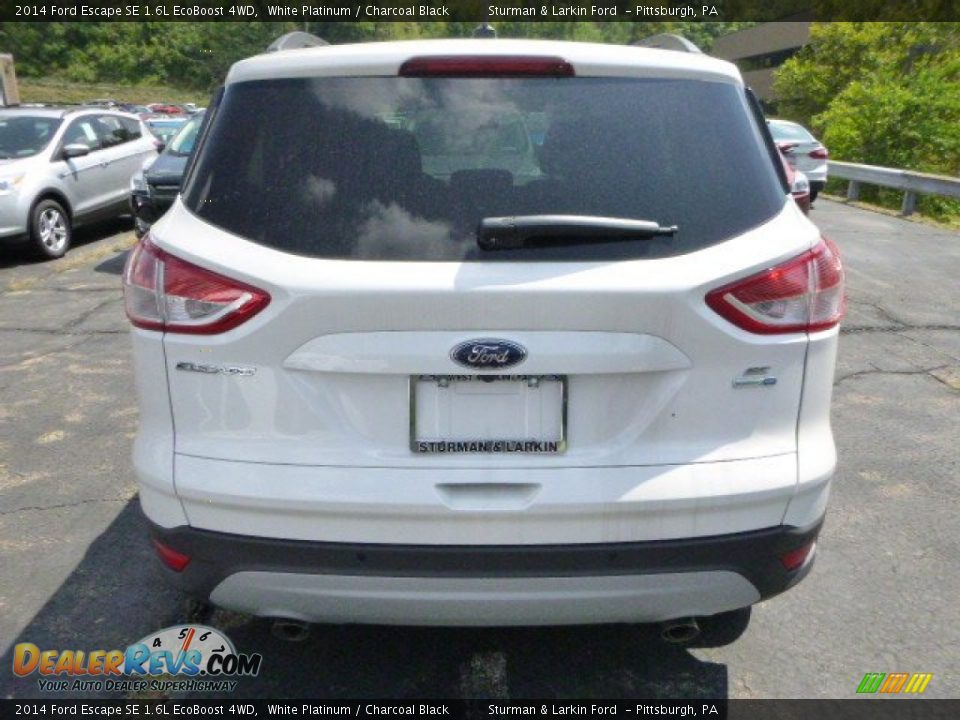2014 Ford Escape SE 1.6L EcoBoost 4WD White Platinum / Charcoal Black Photo #3