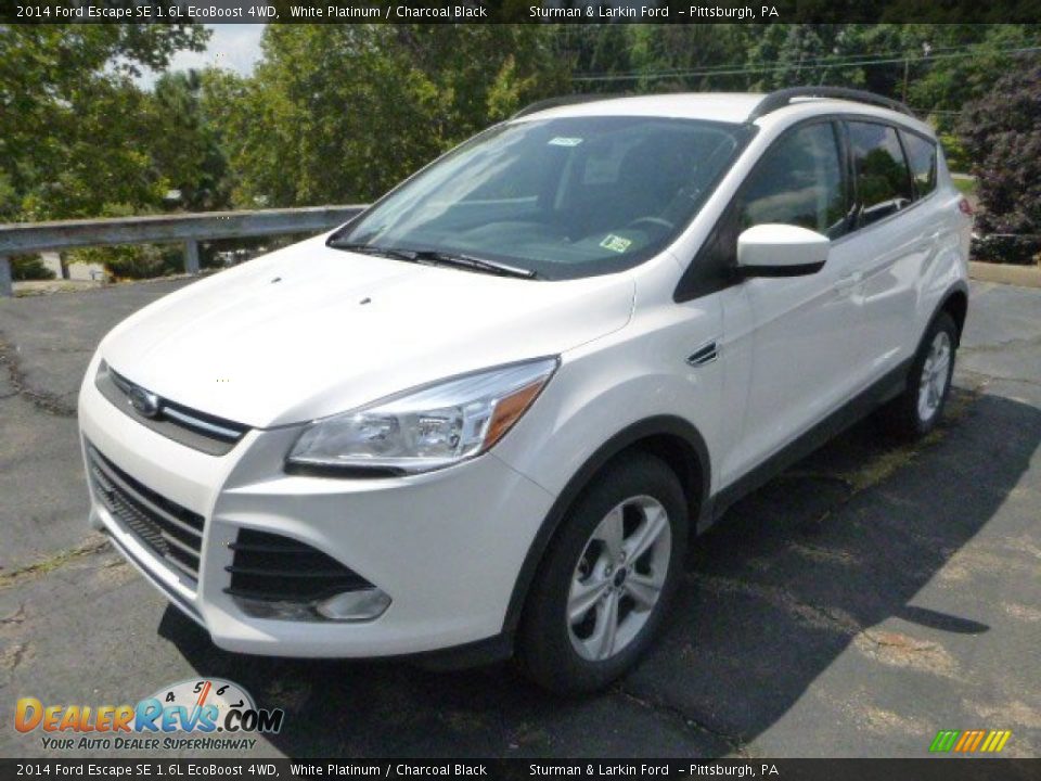 2014 Ford Escape SE 1.6L EcoBoost 4WD White Platinum / Charcoal Black Photo #5