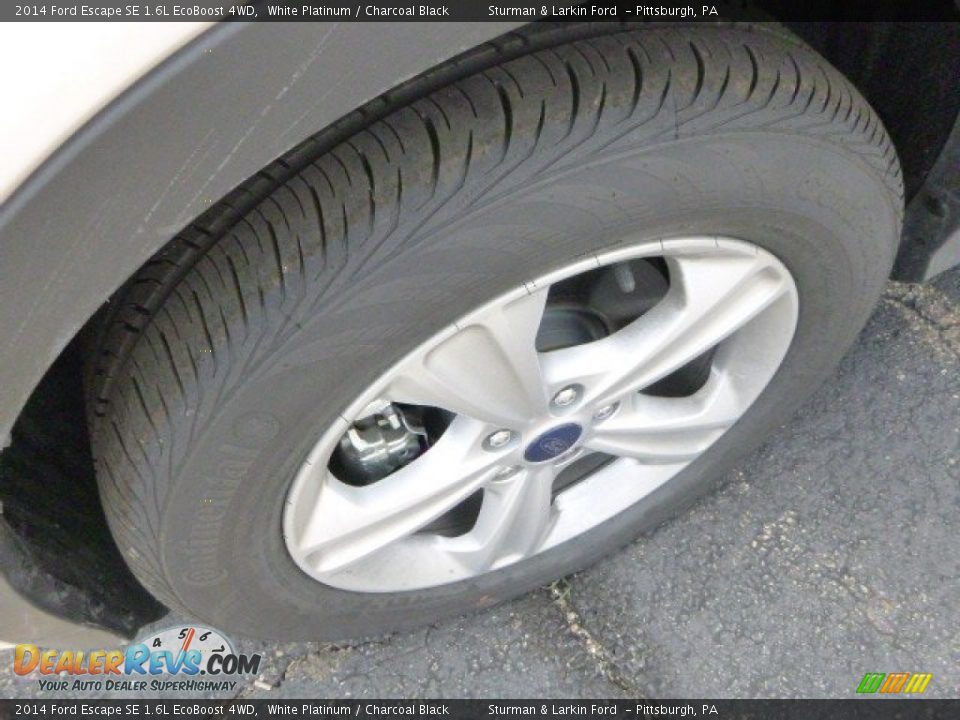 2014 Ford Escape SE 1.6L EcoBoost 4WD White Platinum / Charcoal Black Photo #6