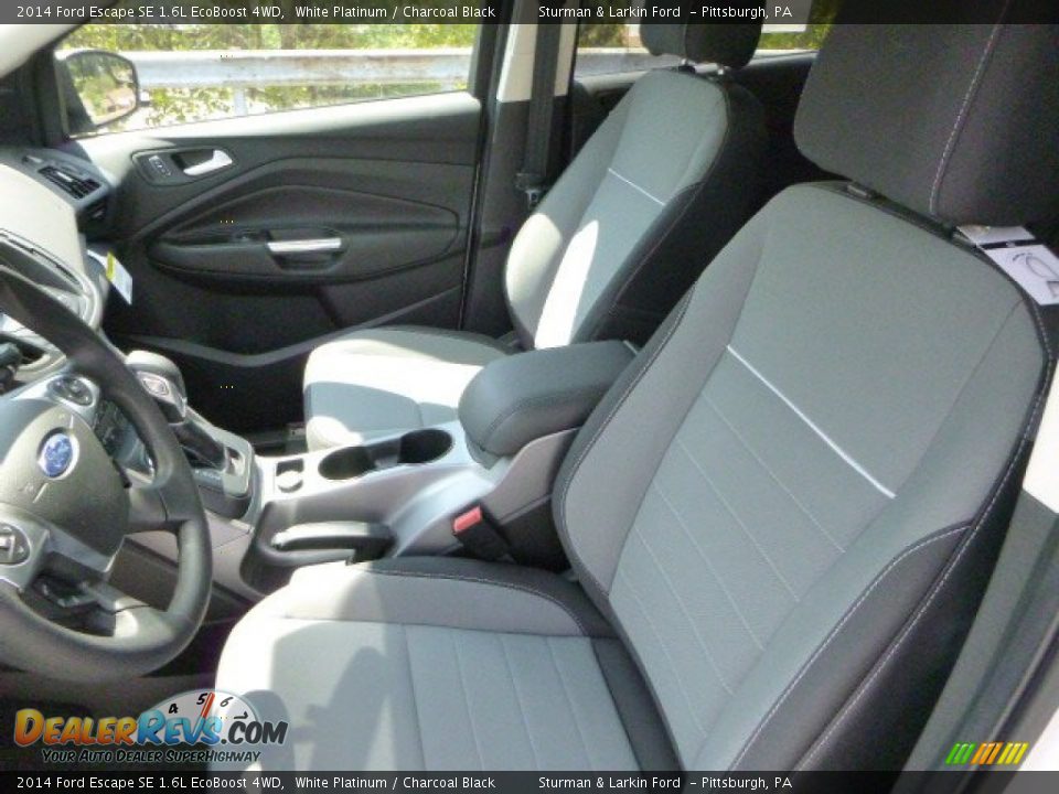 2014 Ford Escape SE 1.6L EcoBoost 4WD White Platinum / Charcoal Black Photo #7