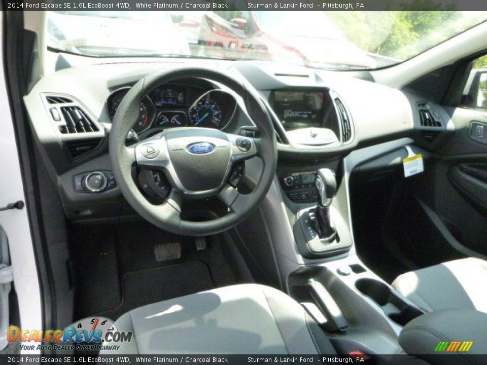 2014 Ford Escape SE 1.6L EcoBoost 4WD White Platinum / Charcoal Black Photo #9