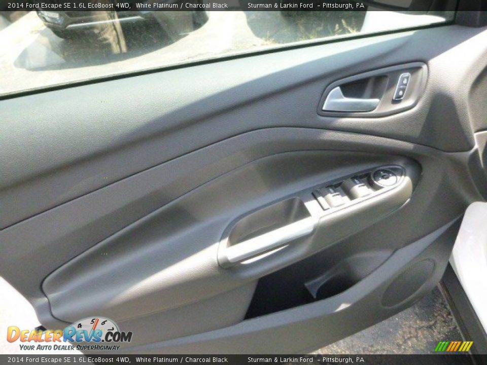 2014 Ford Escape SE 1.6L EcoBoost 4WD White Platinum / Charcoal Black Photo #10