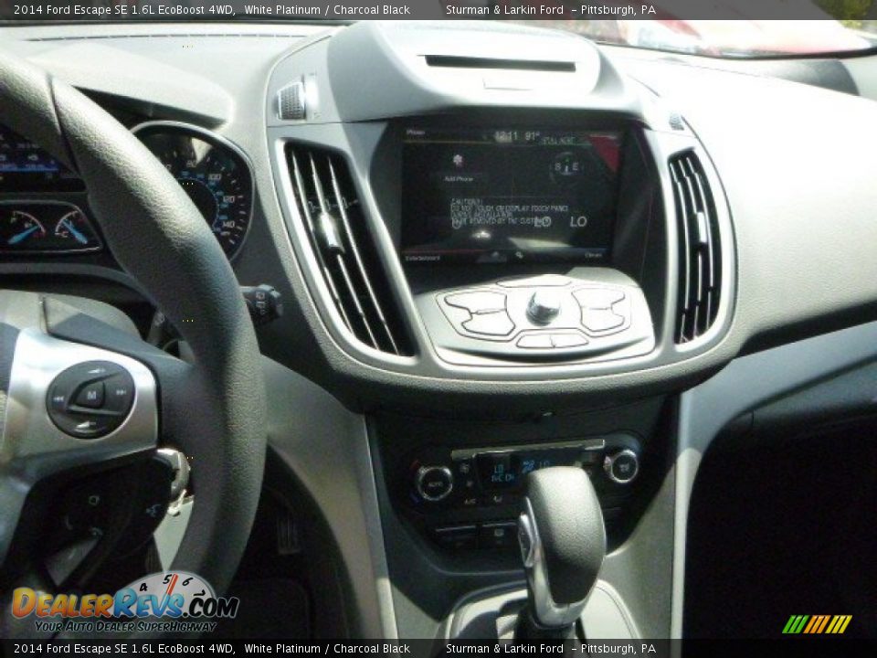 2014 Ford Escape SE 1.6L EcoBoost 4WD White Platinum / Charcoal Black Photo #12