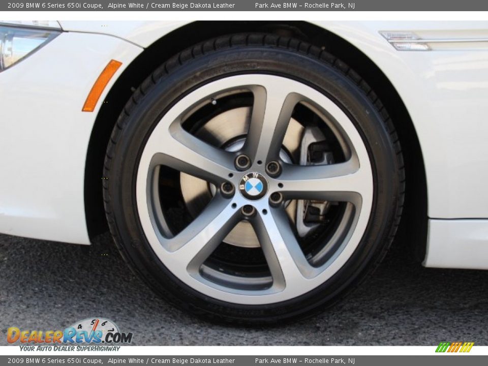 2009 BMW 6 Series 650i Coupe Alpine White / Cream Beige Dakota Leather Photo #31