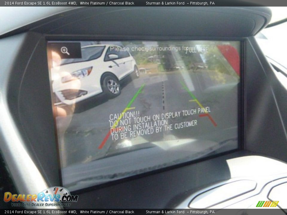 2014 Ford Escape SE 1.6L EcoBoost 4WD White Platinum / Charcoal Black Photo #14