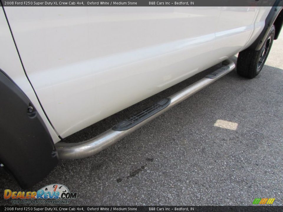 2008 Ford F250 Super Duty XL Crew Cab 4x4 Oxford White / Medium Stone Photo #13