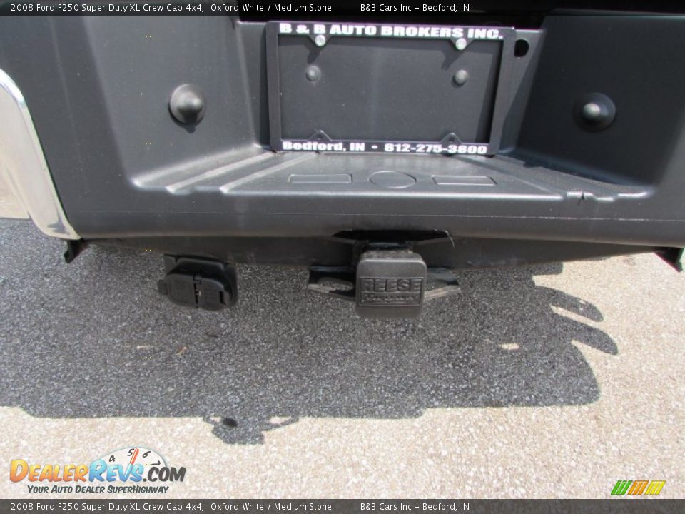 2008 Ford F250 Super Duty XL Crew Cab 4x4 Oxford White / Medium Stone Photo #14