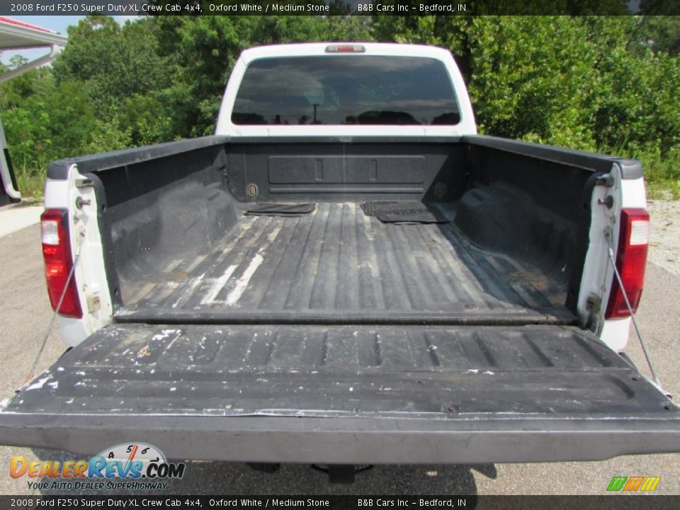 2008 Ford F250 Super Duty XL Crew Cab 4x4 Oxford White / Medium Stone Photo #15