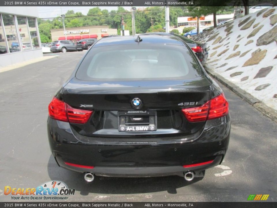 2015 BMW 4 Series 435i xDrive Gran Coupe Black Sapphire Metallic / Black Photo #5