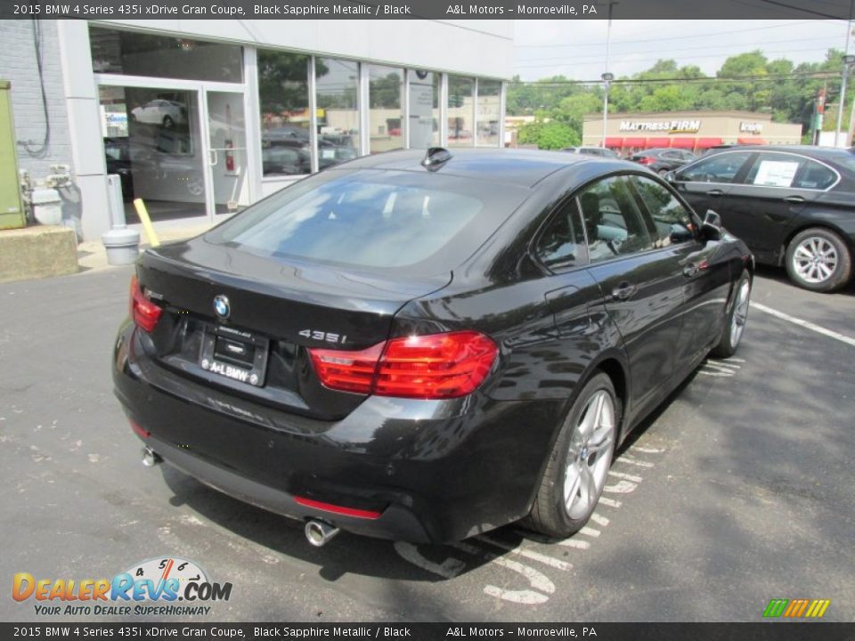 2015 BMW 4 Series 435i xDrive Gran Coupe Black Sapphire Metallic / Black Photo #6