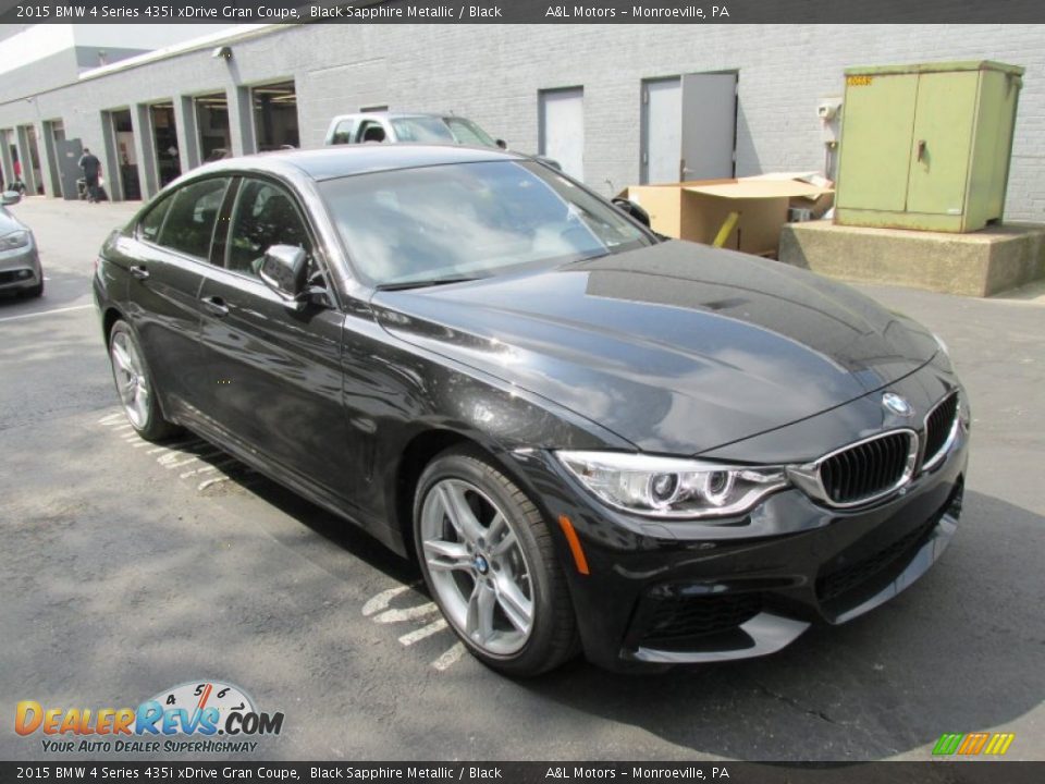 2015 BMW 4 Series 435i xDrive Gran Coupe Black Sapphire Metallic / Black Photo #7