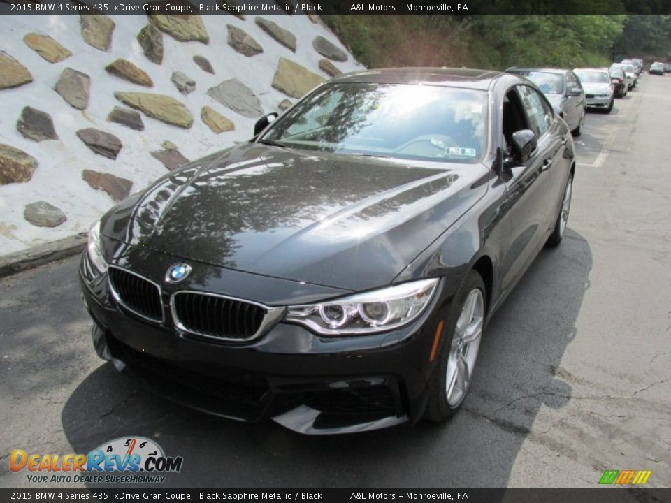 2015 BMW 4 Series 435i xDrive Gran Coupe Black Sapphire Metallic / Black Photo #9