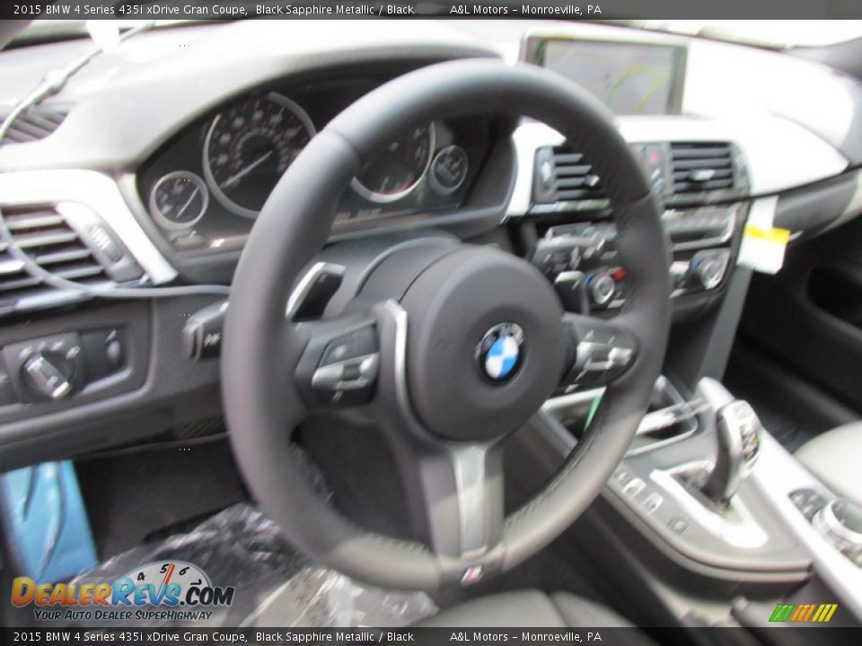 2015 BMW 4 Series 435i xDrive Gran Coupe Black Sapphire Metallic / Black Photo #13