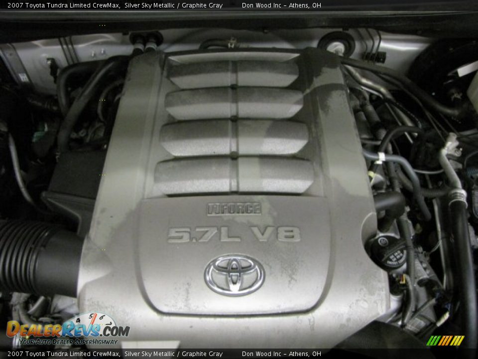2007 Toyota Tundra Limited CrewMax Silver Sky Metallic / Graphite Gray Photo #8