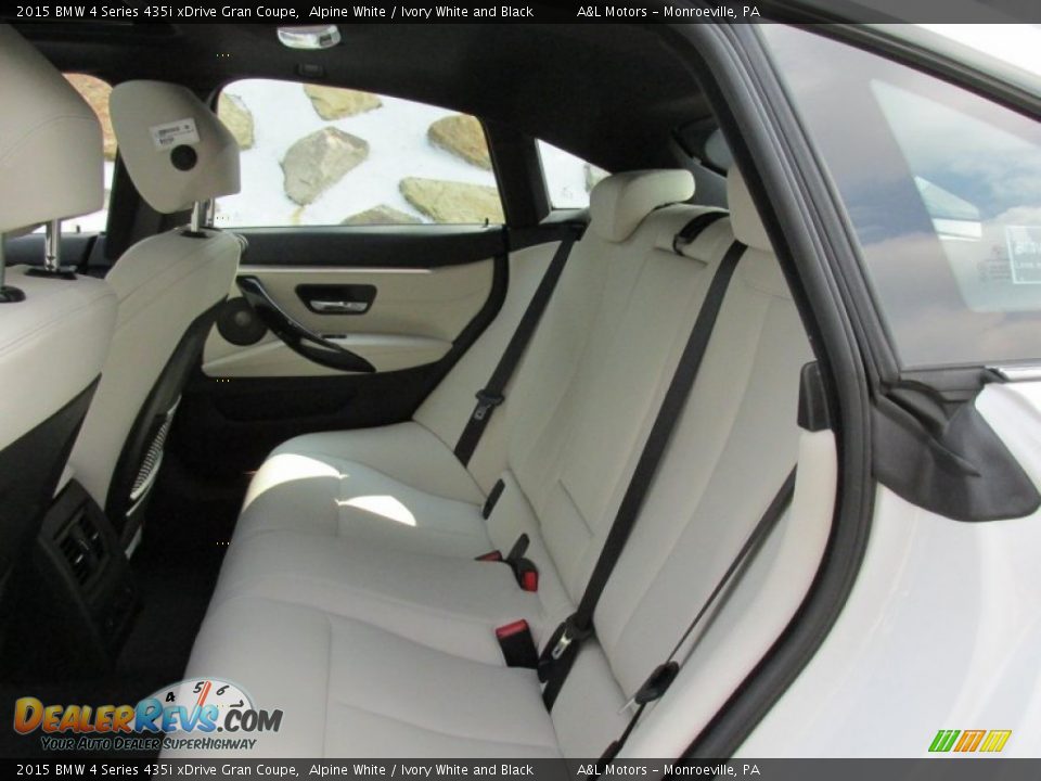 Rear Seat of 2015 BMW 4 Series 435i xDrive Gran Coupe Photo #13