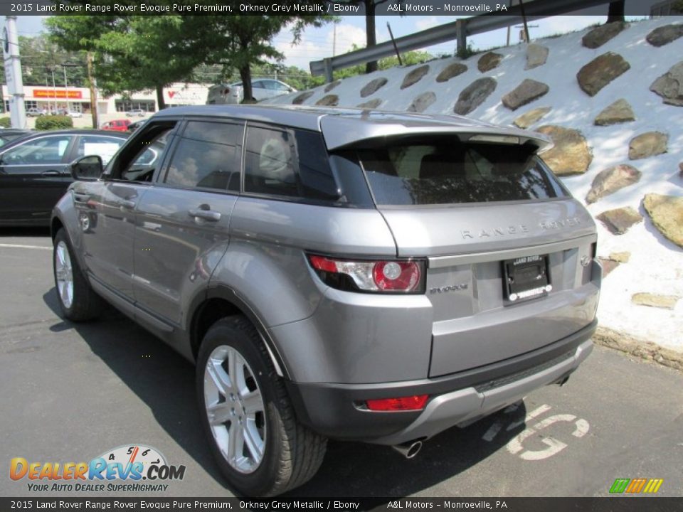 2015 Land Rover Range Rover Evoque Pure Premium Orkney Grey Metallic / Ebony Photo #4