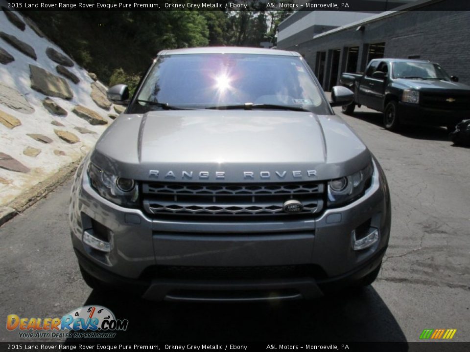2015 Land Rover Range Rover Evoque Pure Premium Orkney Grey Metallic / Ebony Photo #8