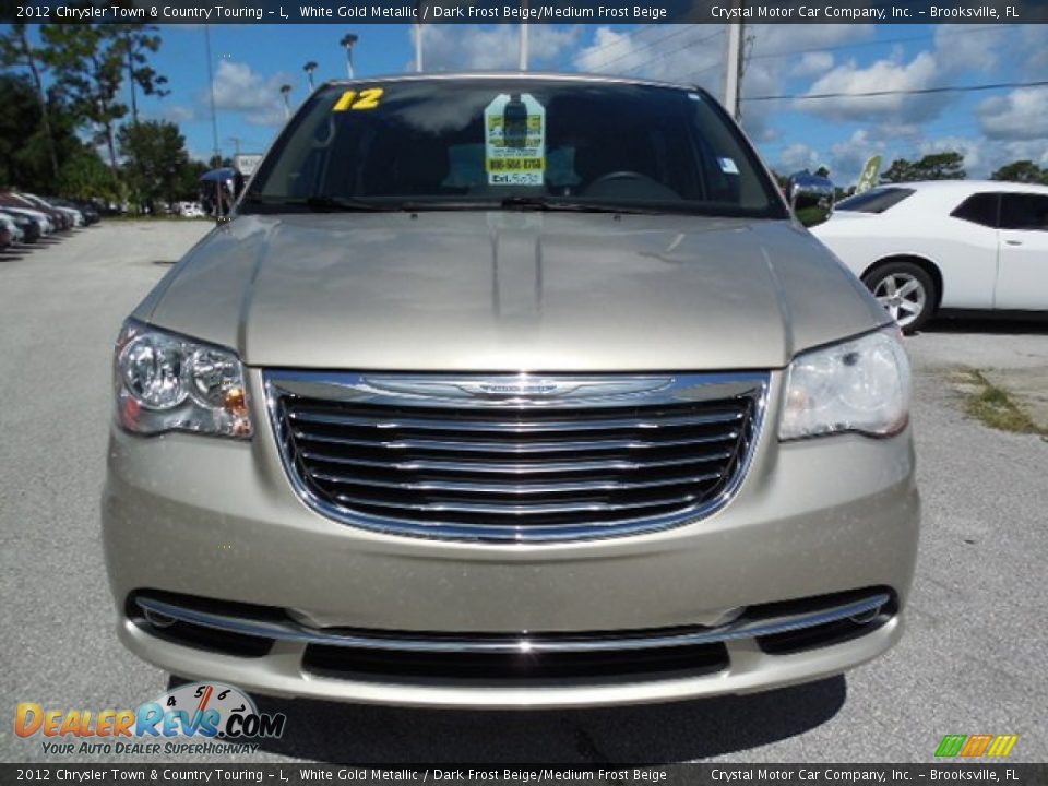 2012 Chrysler Town & Country Touring - L White Gold Metallic / Dark Frost Beige/Medium Frost Beige Photo #16