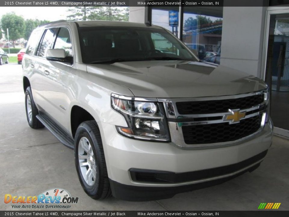 2015 Chevrolet Tahoe LS 4WD Champagne Silver Metallic / Jet Black Photo #1