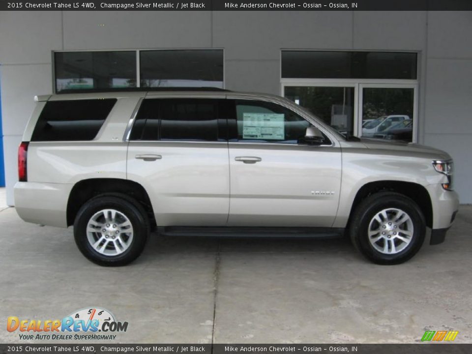2015 Chevrolet Tahoe LS 4WD Champagne Silver Metallic / Jet Black Photo #2